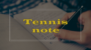 テニスノートの書き方、例